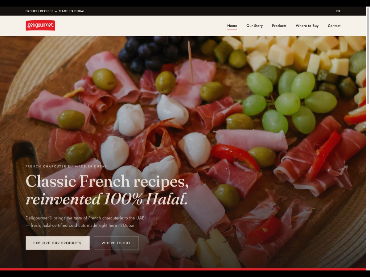 Deligourmet homepage